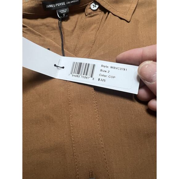 Standard James Perse Womens Oversized Button Down Shirt Size 2 - Picture 5 of 8